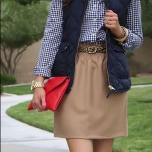 J. Crew Sidewalk Brown Mini Skirt